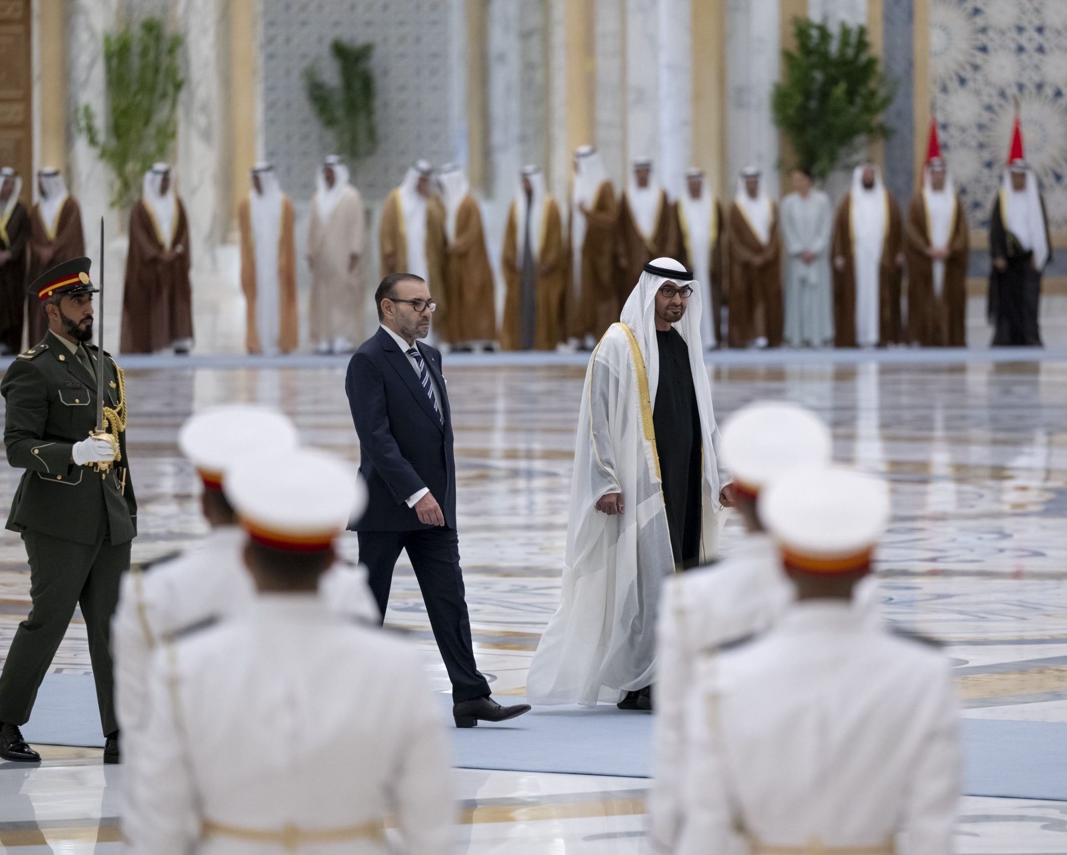 Hm King Mohammed Vi Holds One On One Meetings With Uae President Hh